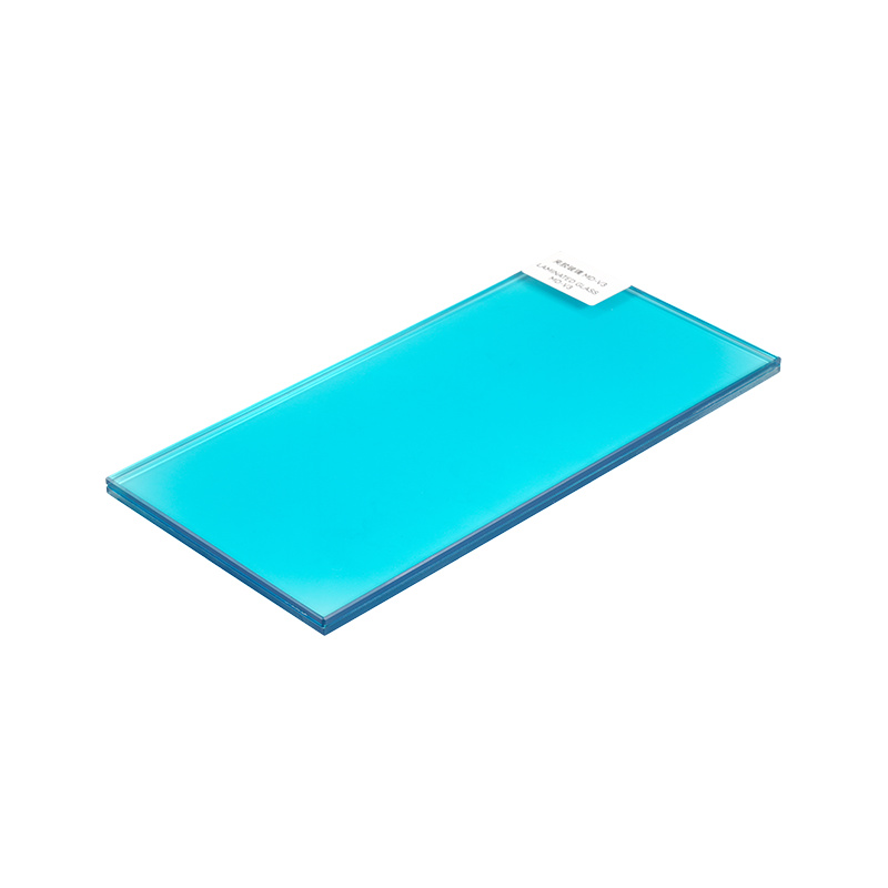 EVA- en PVB-filmkleuren beschikbaar Radiation-Proof gekleurd gelamineerd glas EVA- en PVB-filmkleuren beschikbaar Radiation-Proof gekleurd gelamineerd glas